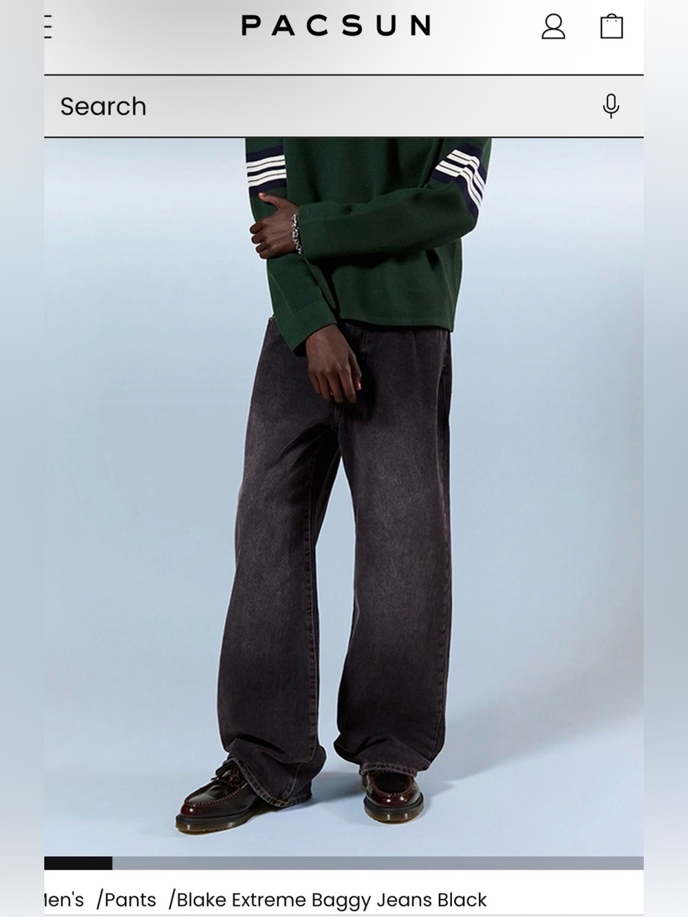 PacSun Relaxed Baggy Jeans - Black